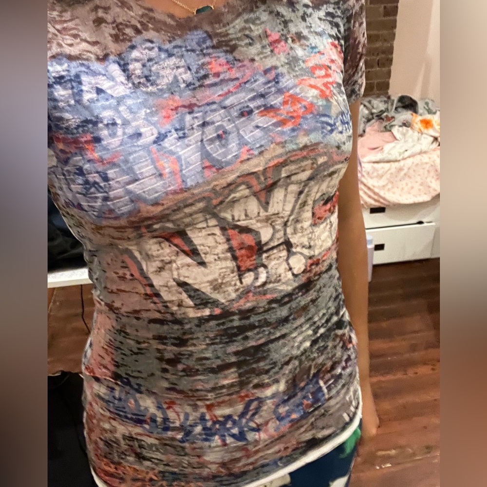 Next Level Apparel Multicolor Graphic Tee